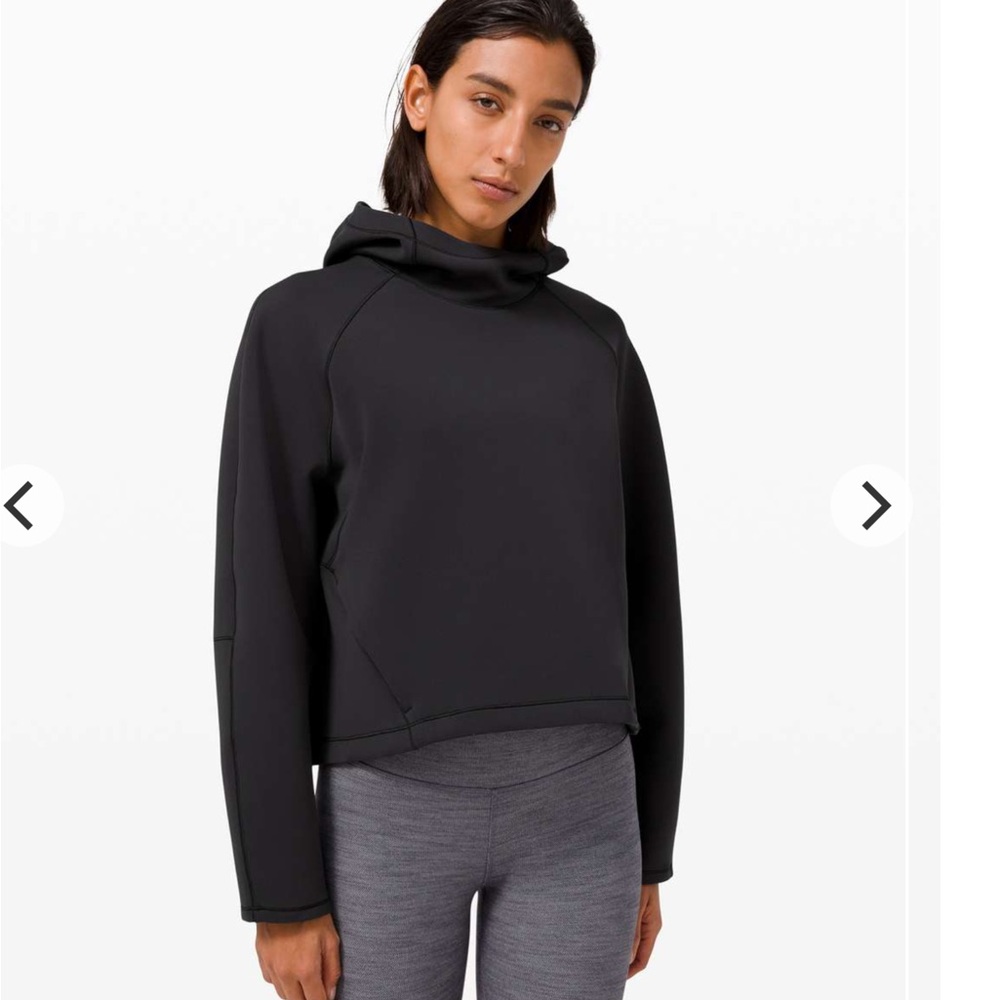 Lululemon Athletica Black Hooded Scuba Sweatshirt